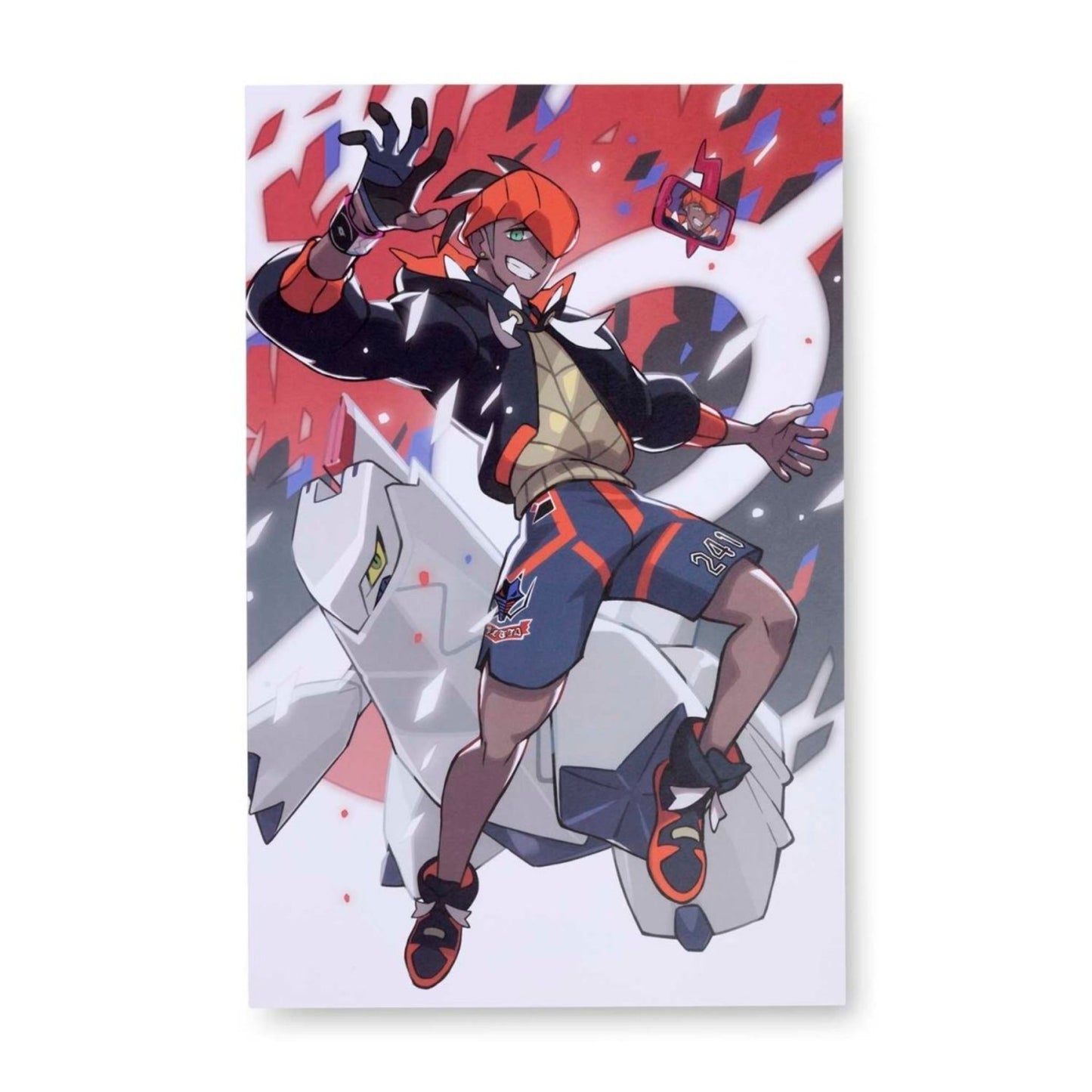 Pokémon Trainer Raihan with Duraludon – Canvas Wall Art – 21 x 30 cm (8.3 x 11.7 in) (Pokémon Center Replica)