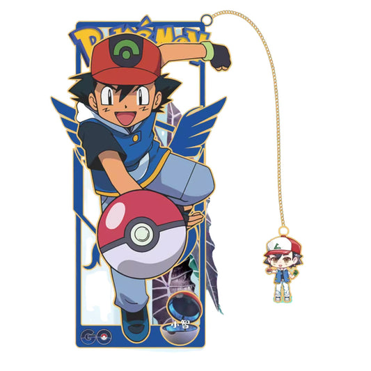 Pokémon Trainer Ash Ketchum – Anime Bookmark – 8.5 x 3.5 cm (3.3 × 1.4 in)