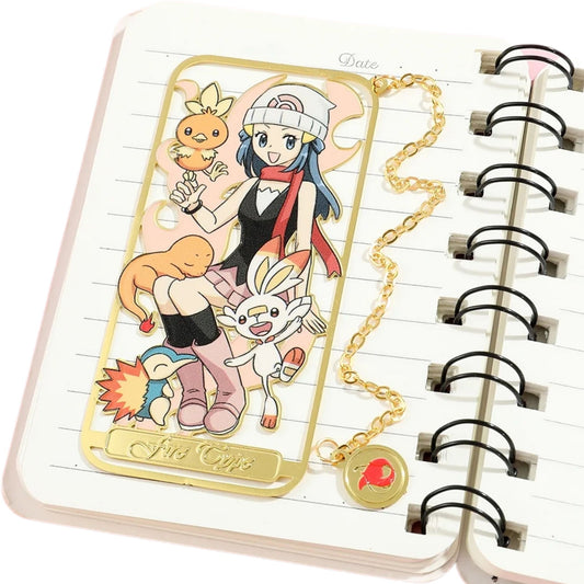 Pokémon Trainer Dawn (Fire Type) – Anime Bookmark – 8 x 4 cm (3.1 × 1.6 in)