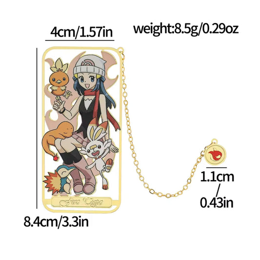Pokémon Trainer Dawn (Fire Type) – Anime Bookmark – 8 x 4 cm (3.1 × 1.6 in)