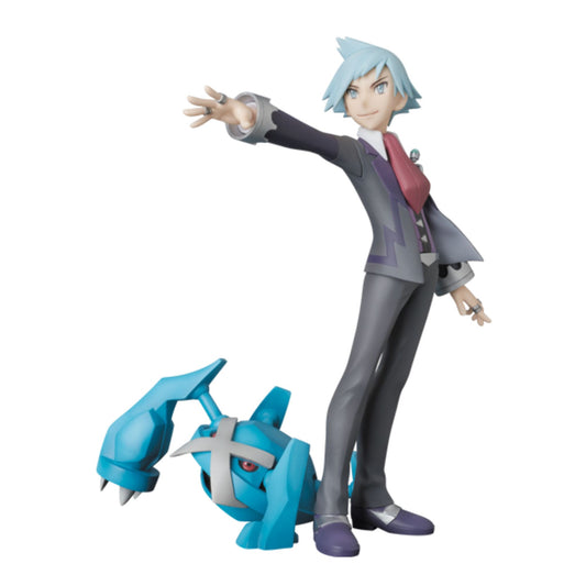 Pokémon Trainer Steven Stone with Metagross – Anime Figure – 16 cm (6.3 in) (Medicom Replica)