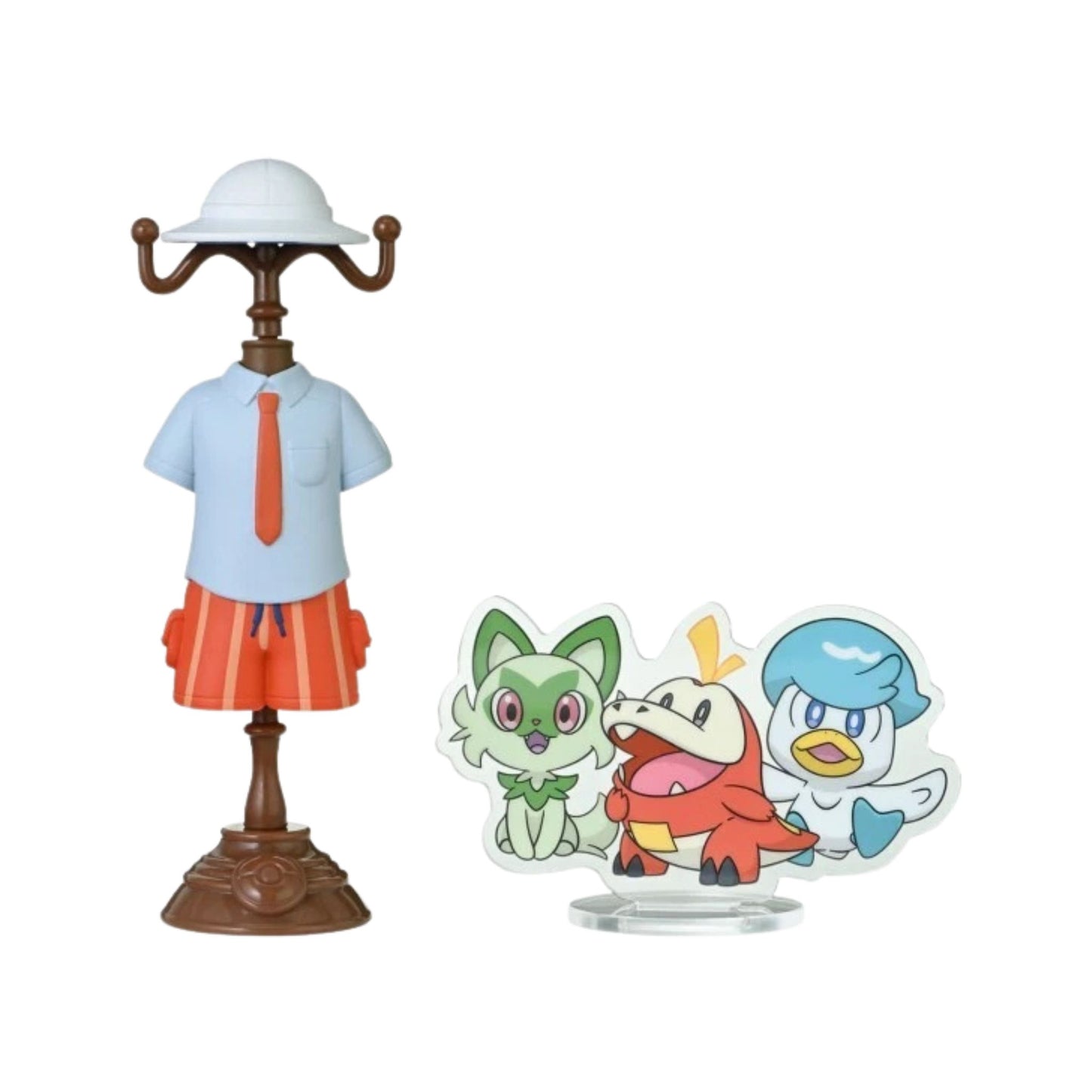 Pokémon Trainer Juliana with Sprigatito, Fuecoco & Quaxly – Pokémon Center Miniature Costume Figure – 11 cm (4.3 in)