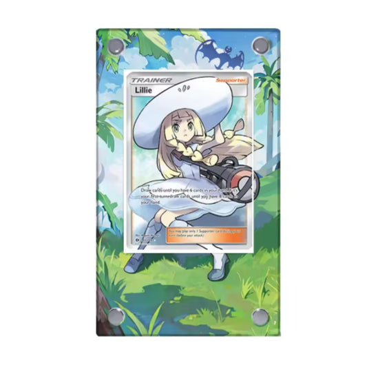 Trading Card Extended Art Display Case – For Lillie (Sun & Moon: Base Set 147/149) – 9 × 15 cm (3.5 × 5.9 in)