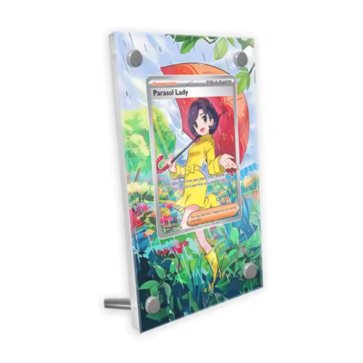 Trading Card Extended Art Display Case – For Parasol Lady (Scarlet & Violet: Paradox Rift 238/182) – 9 × 15 cm (3.5 × 5.9 in)