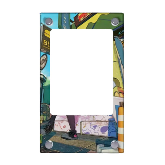 Trading Card Extended Art Display Case – For Serena & Braixen (Sword & Shield: Silver Tempest TG01/TG30) – 9 × 15 cm (3.5 × 5.9 in)