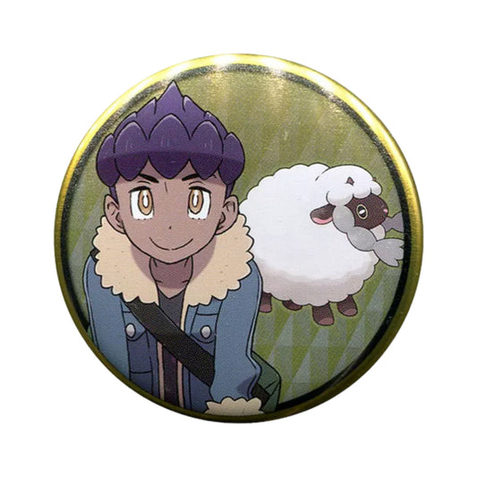 Pokémon Trainer Hop with Wooloo – Official Pokémon Center Can Badge – 5.5 cm (2.2 in)