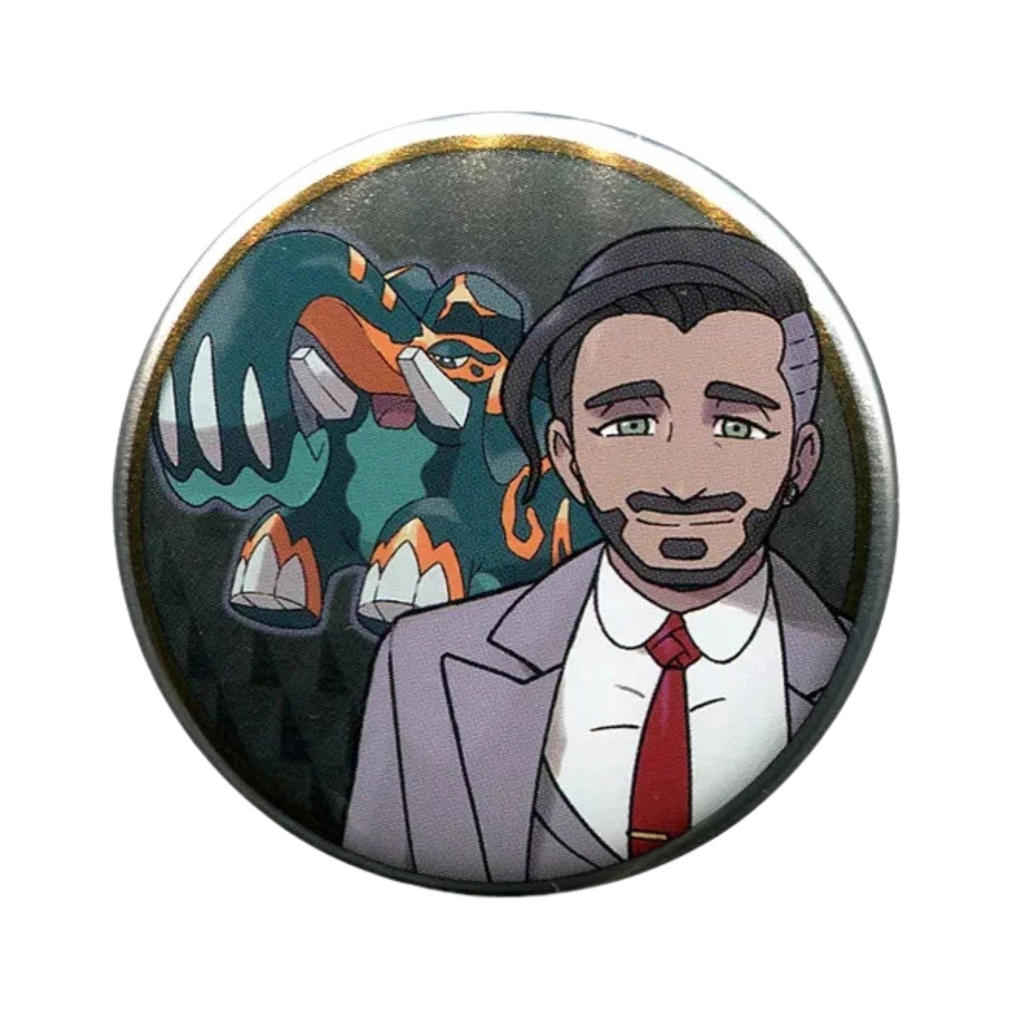 Pokémon Trainer Rose with Copperajah – Official Pokémon Center Can Badge – 5.5 cm (2.2 in)