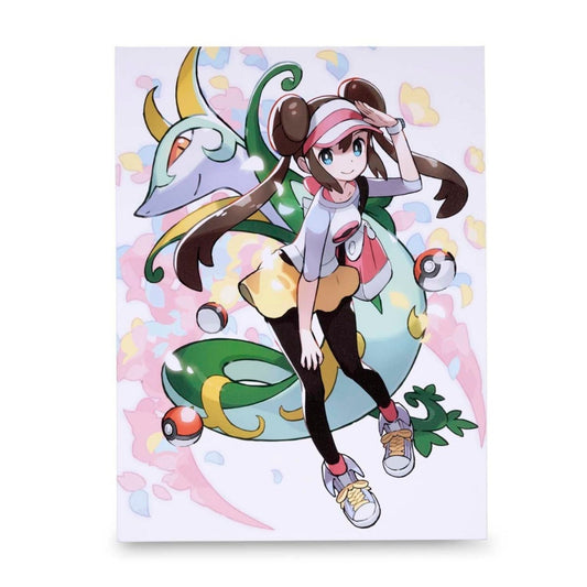 Pokémon Trainer Rosa with Serperior – Canvas Wall Art – 21 x 30 cm (8.3 x 11.7 in) (Pokémon Center Replica)