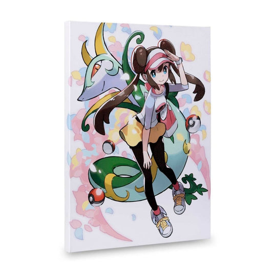 Pokémon Trainer Rosa with Serperior – Canvas Wall Art – 21 x 30 cm (8.3 x 11.7 in) (Pokémon Center Replica)
