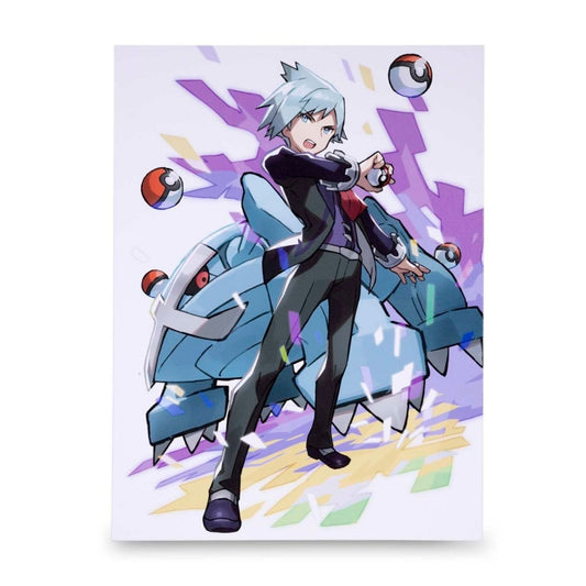 Pokémon Trainer Steven Stone with Metagross – Canvas Wall Art – 21 x 30 cm (8.3 x 11.7 in) (Pokémon Center Replica)